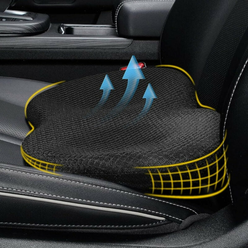 Ergonomic Memory Foam Car Seat Cushion - ComfortNest