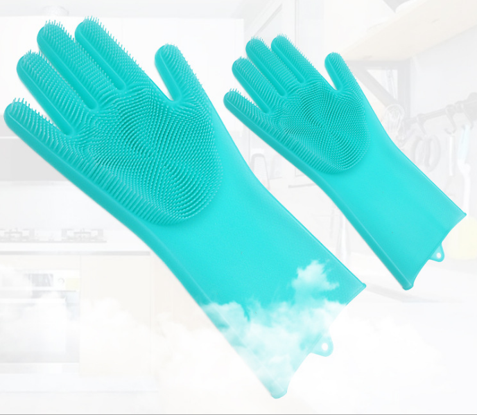 Silicone Scrubber Gloves - LuxeClean Essentials