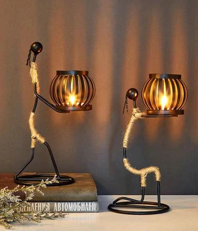 Vintage Candle Holder - LuxeAura