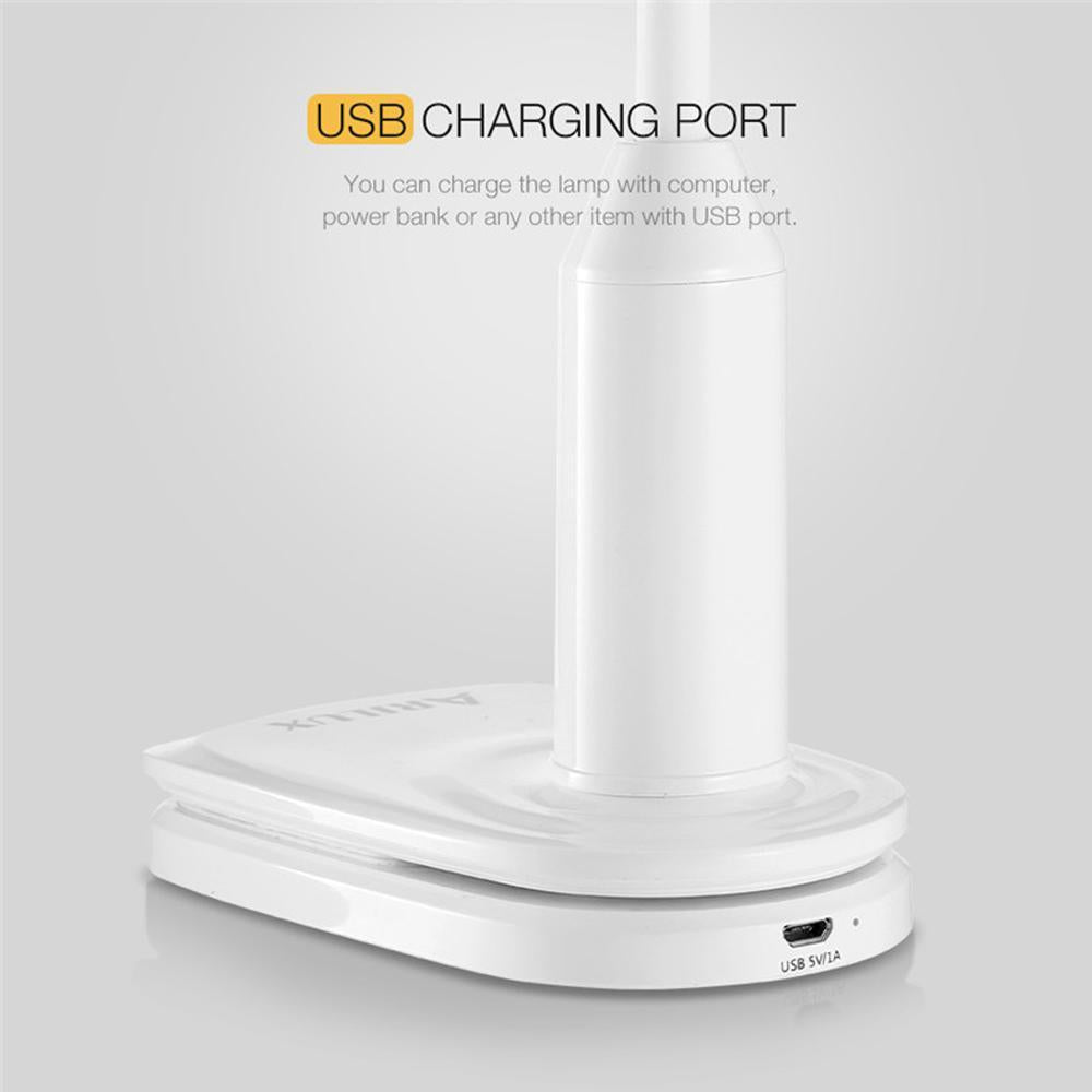 LED Desk Lamp - LumaFlex Rechargeable Touch Control