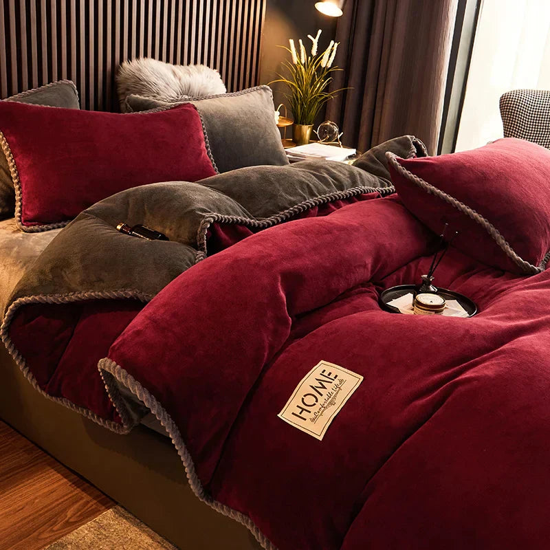 Velvet Fleece Bedding Set - LuxeNest
