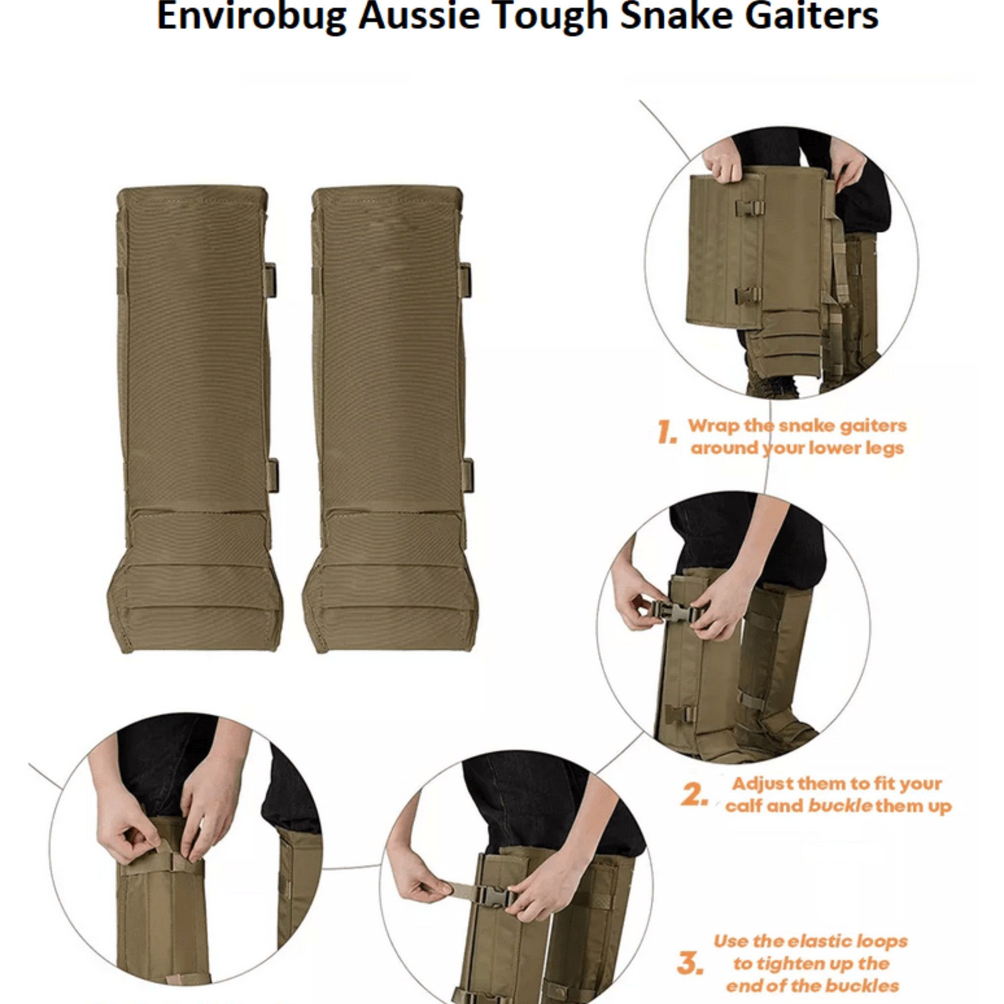 Snake Gaiters for Outdoor Protection - TerraGuard