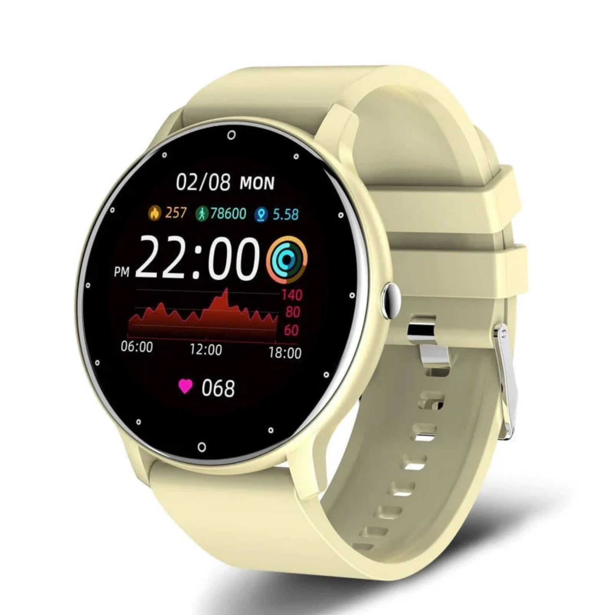 HealthTrack Pro Smart Watch - Blood Pressure & Heart Rate Monitor