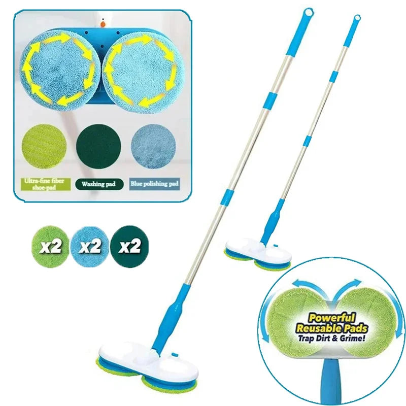 Electric Mop with Smart Spin Technology - CleanWave