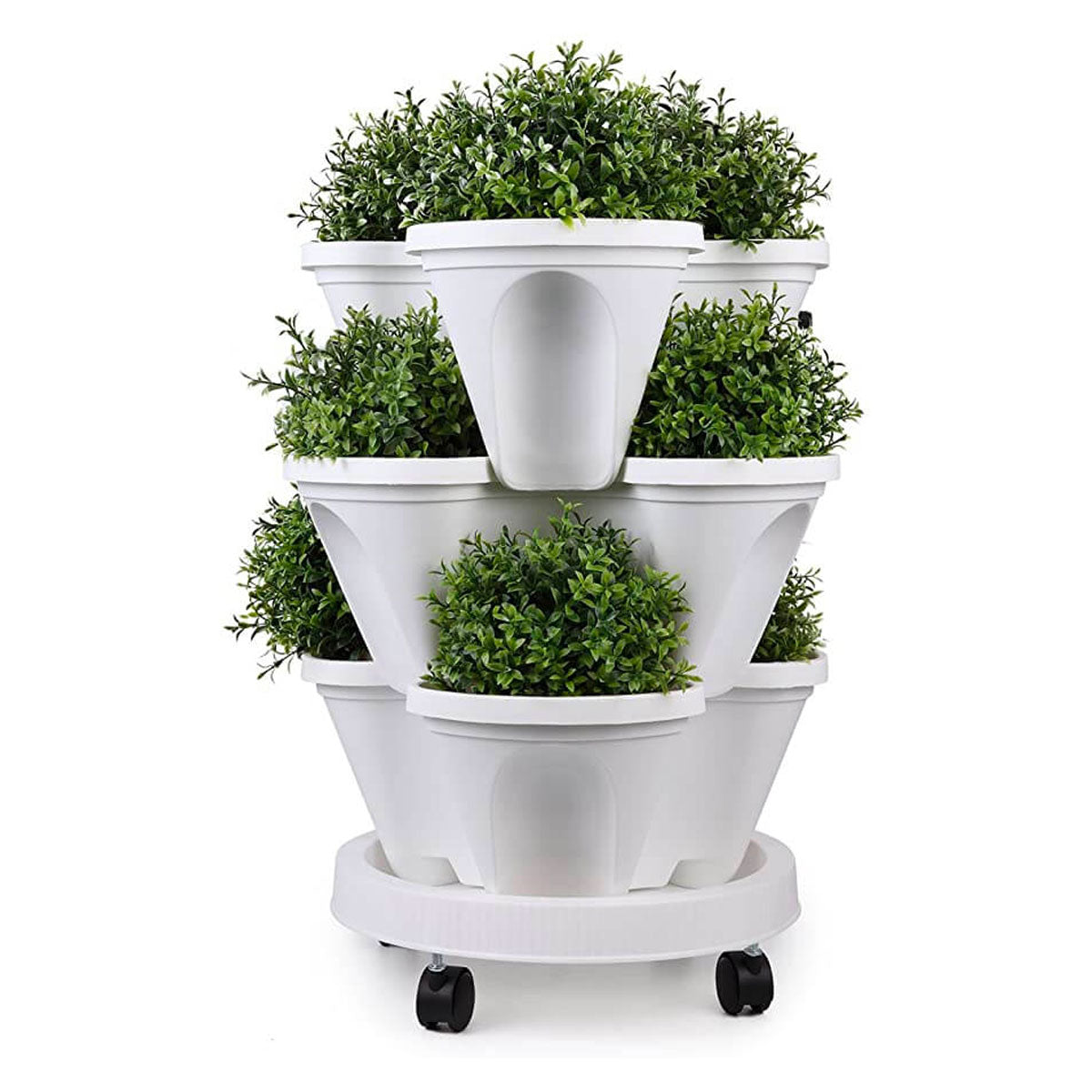 Stackable Plant Pots for Space-Saving Gardening - GreenNest