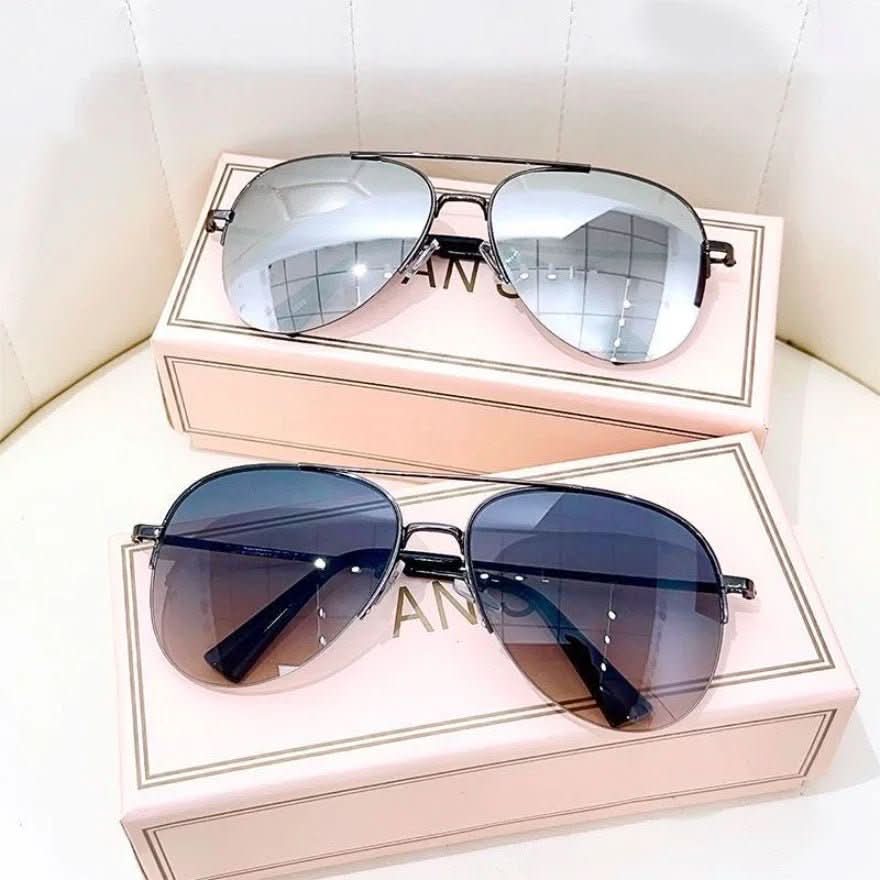 Aviator Sunglasses with UV400 Protection - LuxeVision