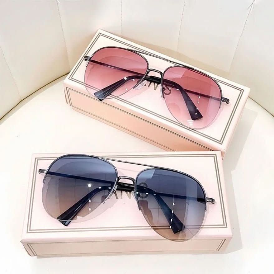 Aviator Sunglasses with UV400 Protection - LuxeVision