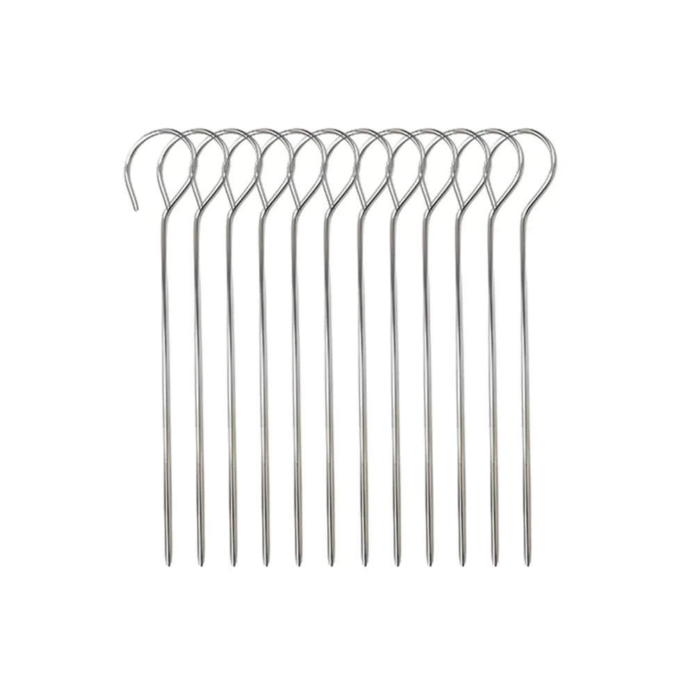 Stainless Steel Skewer Holder - GrillMaster Pro