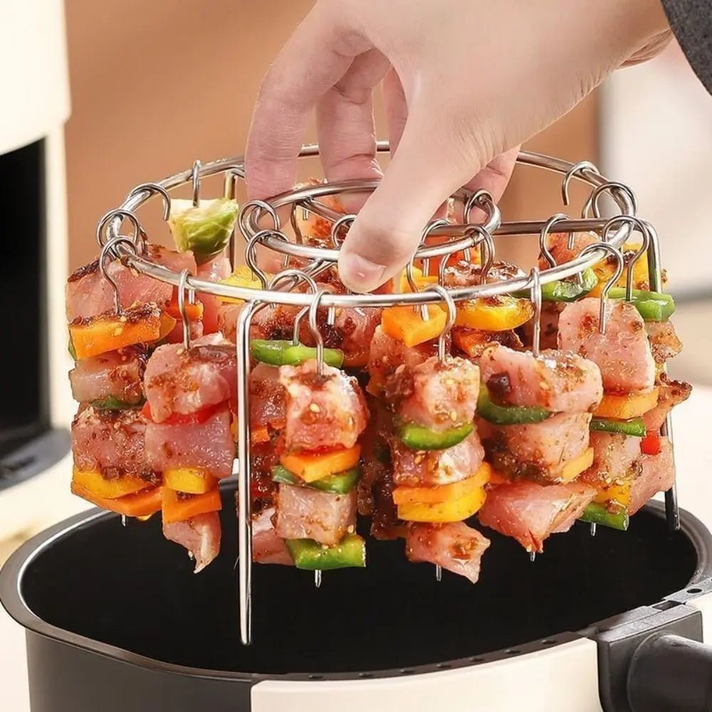 Stainless Steel Skewer Holder - GrillMaster Pro