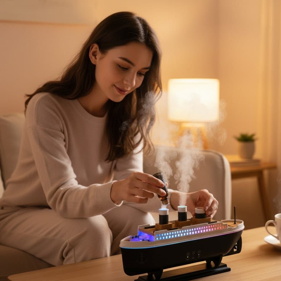 AquaGlow - LED Jellyfish Humidifier for Relaxing Sleep