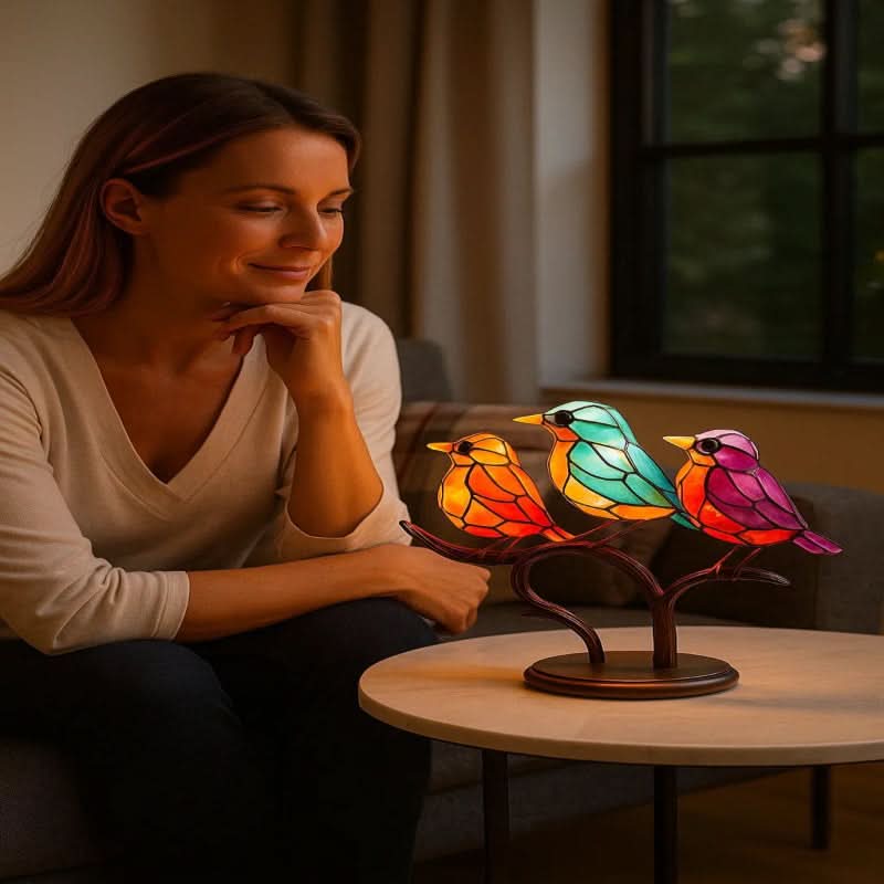 Colorful Acrylic Bird Statue - Artisano Creations