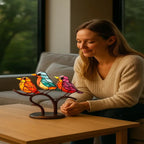 Colorful Acrylic Bird Statue - Artisano Creations