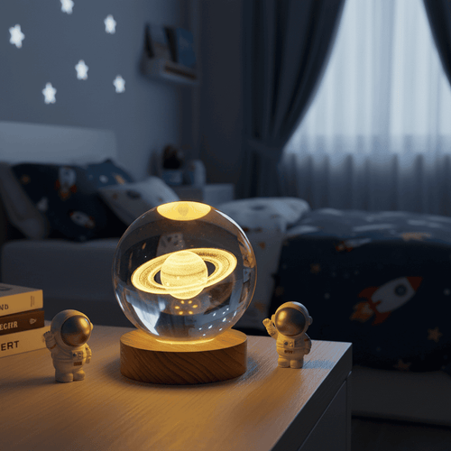 3D LED Night Light with Star Effect - LuminaGlow