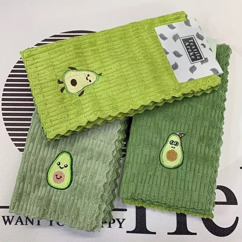 Avocado Kitchen Towels - Luxe Home Essentials, 4 Pack
