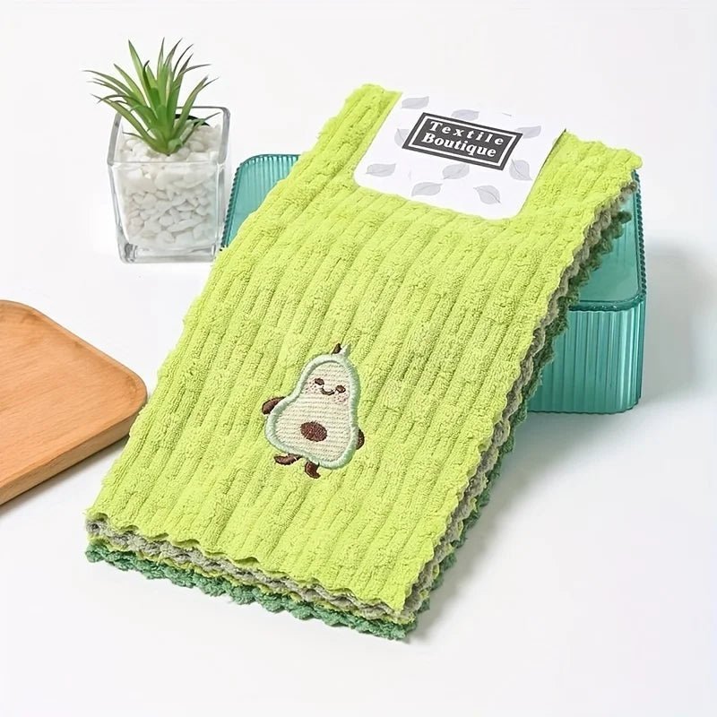 Avocado Kitchen Towels - Luxe Home Essentials, 4 Pack