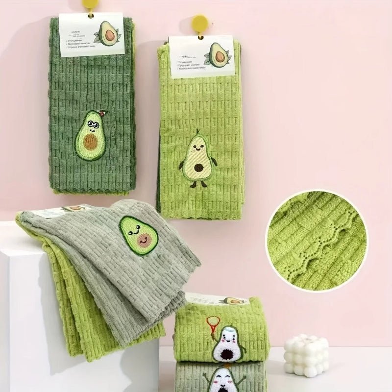 Avocado Kitchen Towels - Luxe Home Essentials, 4 Pack