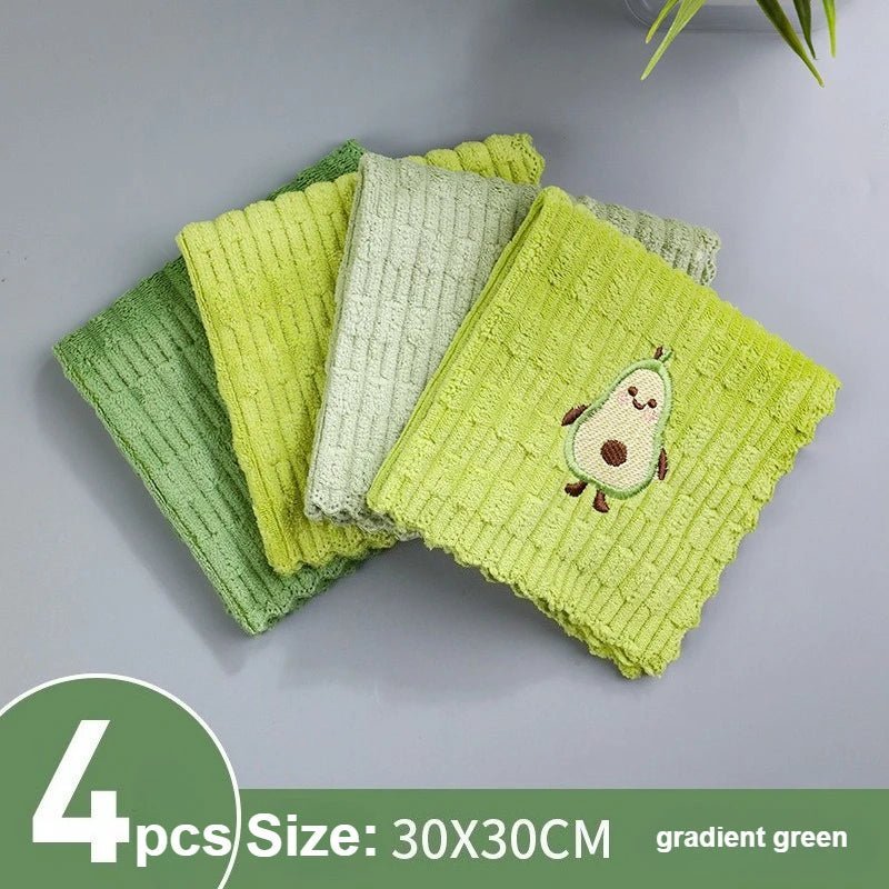 Avocado Kitchen Towels - Luxe Home Essentials, 4 Pack