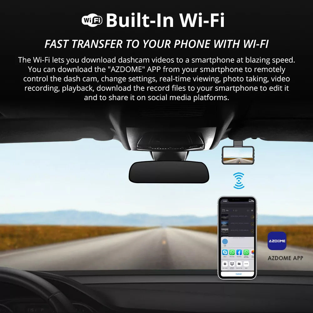 1080P FHD WiFi Dash Cam - Visionary Drive