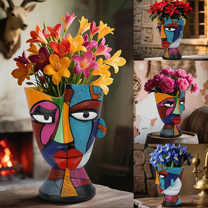 Abstract Face Planter - Artistry Home Decor