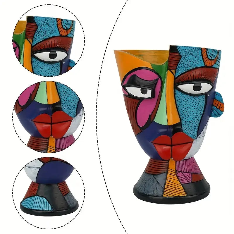 Abstract Face Planter - Artistry Home Decor