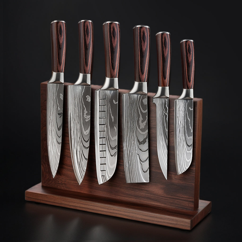Magnetic Knife Holder Stand - Artisan Oak