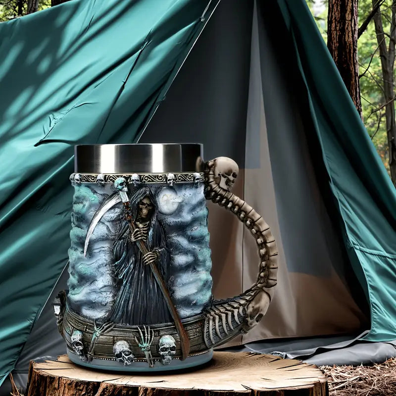 Skull Mug - DarkCraft Designs with Insulated Comfort