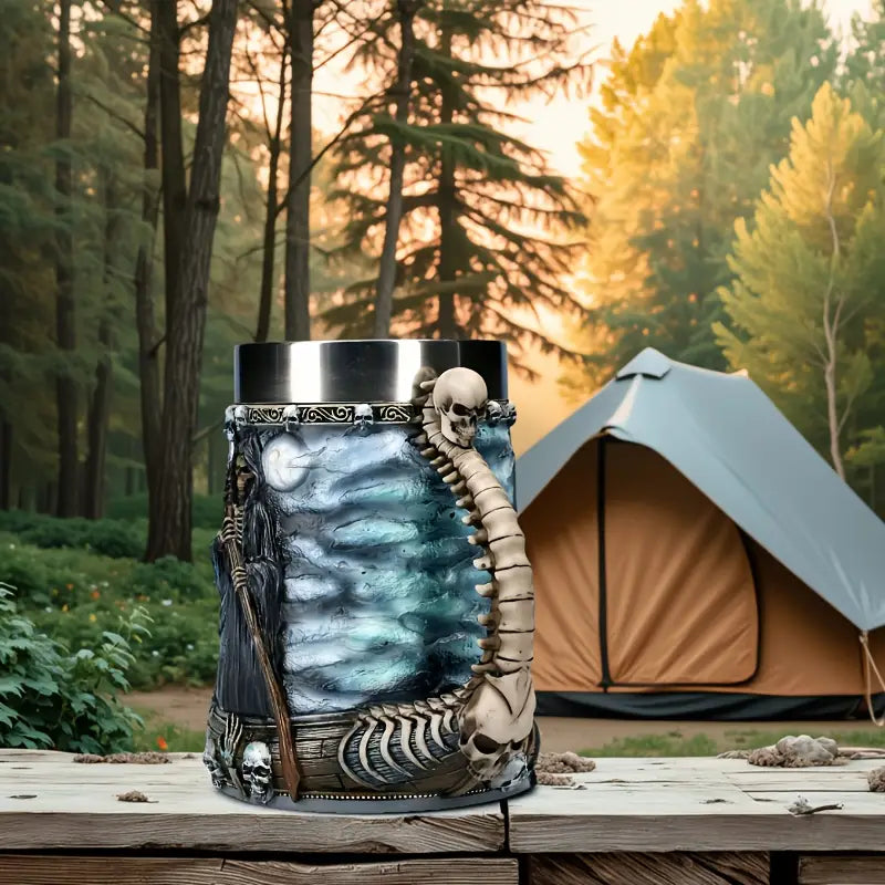 Skull Mug - DarkCraft Designs with Insulated Comfort