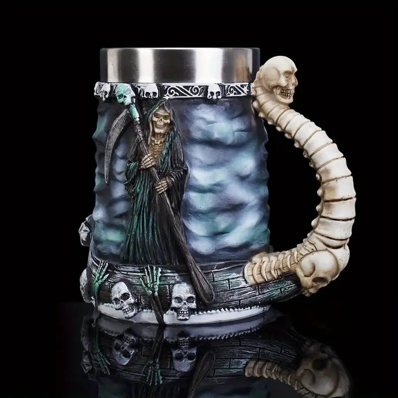 Skull Mug - DarkCraft Designs with Insulated Comfort
