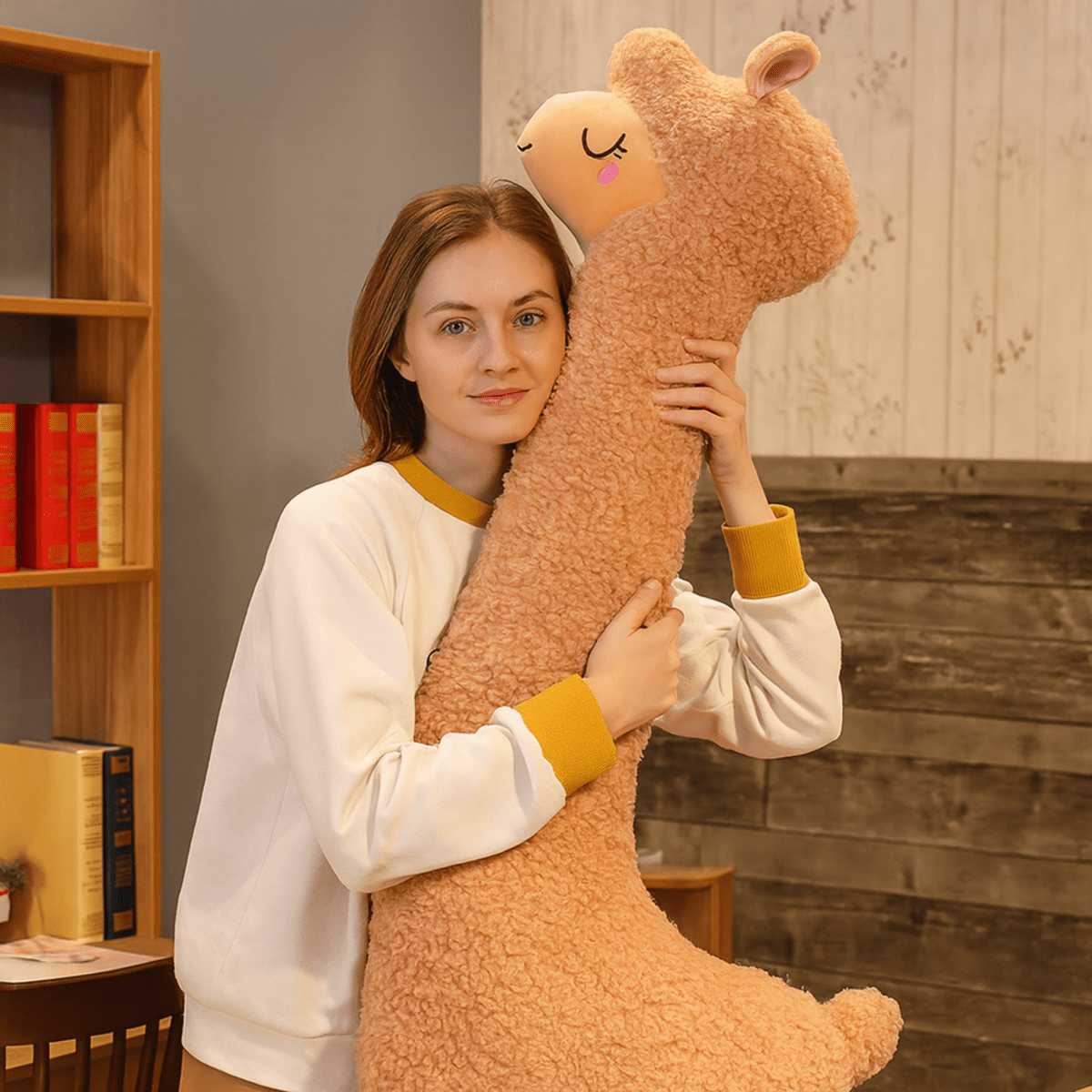 Cuddly Alpaca Plush Toy - SnuggleSoft Creations