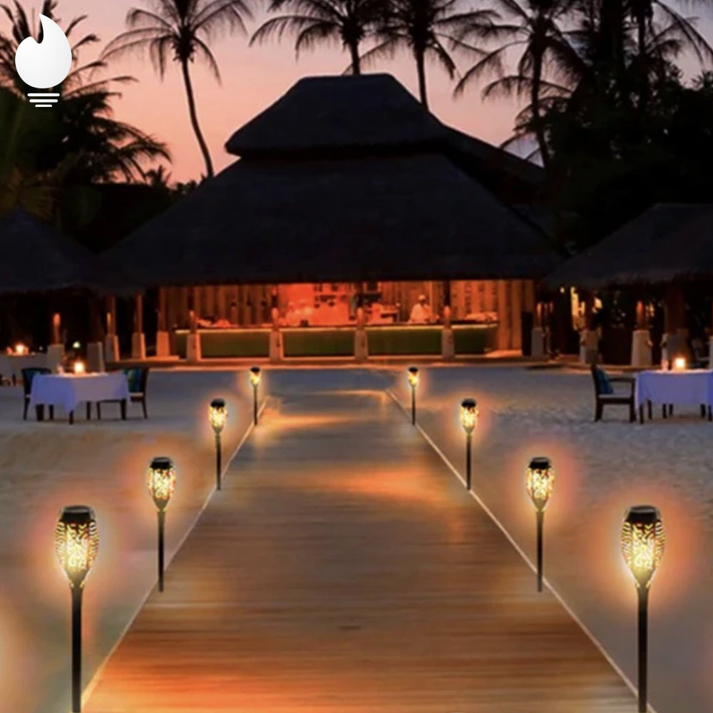 Solar LED Garden Lights - LuminaGlow Atmosphere Enhancer