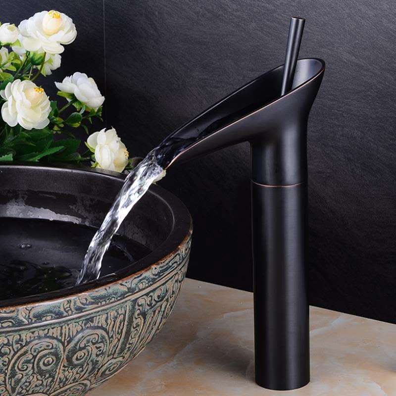 Waterfall Sink Faucet - LuxeBrass Antique Design