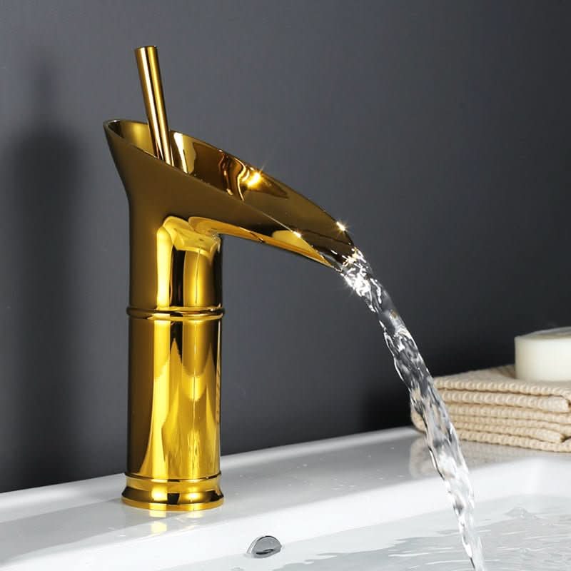 Waterfall Sink Faucet - LuxeBrass Antique Design