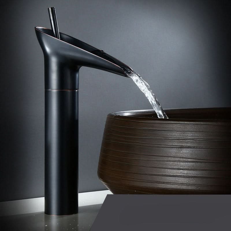 Waterfall Sink Faucet - LuxeBrass Antique Design