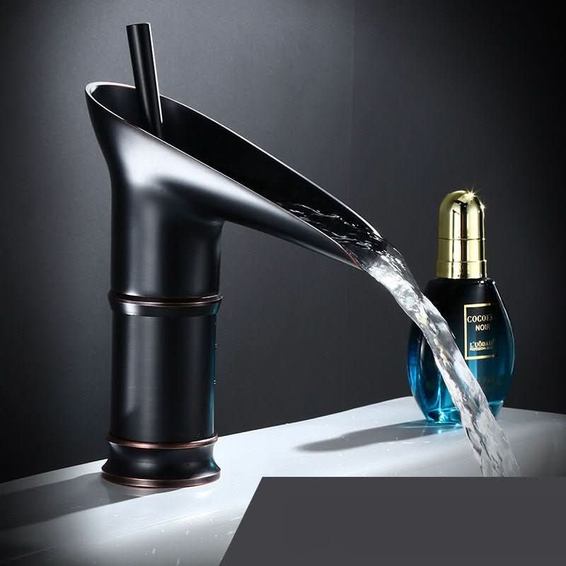 Waterfall Sink Faucet - LuxeBrass Antique Design