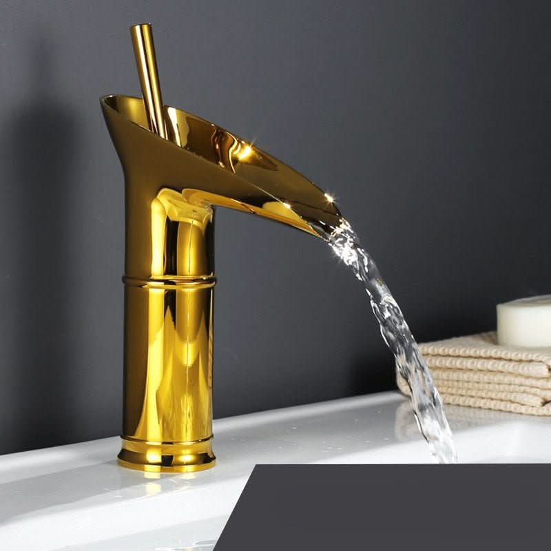 Waterfall Sink Faucet - LuxeBrass Antique Design