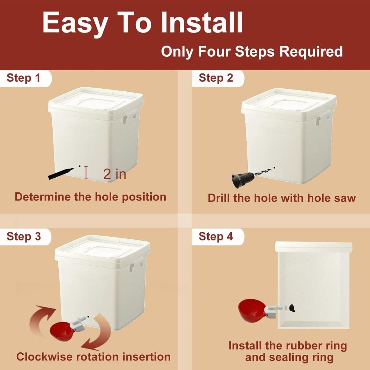 AquaNest - Automatic Chicken Waterer for Healthy Flocks