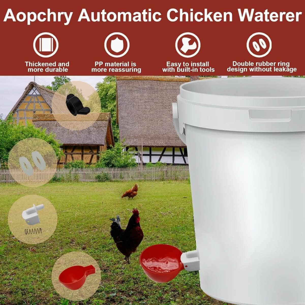 AquaNest - Automatic Chicken Waterer for Healthy Flocks
