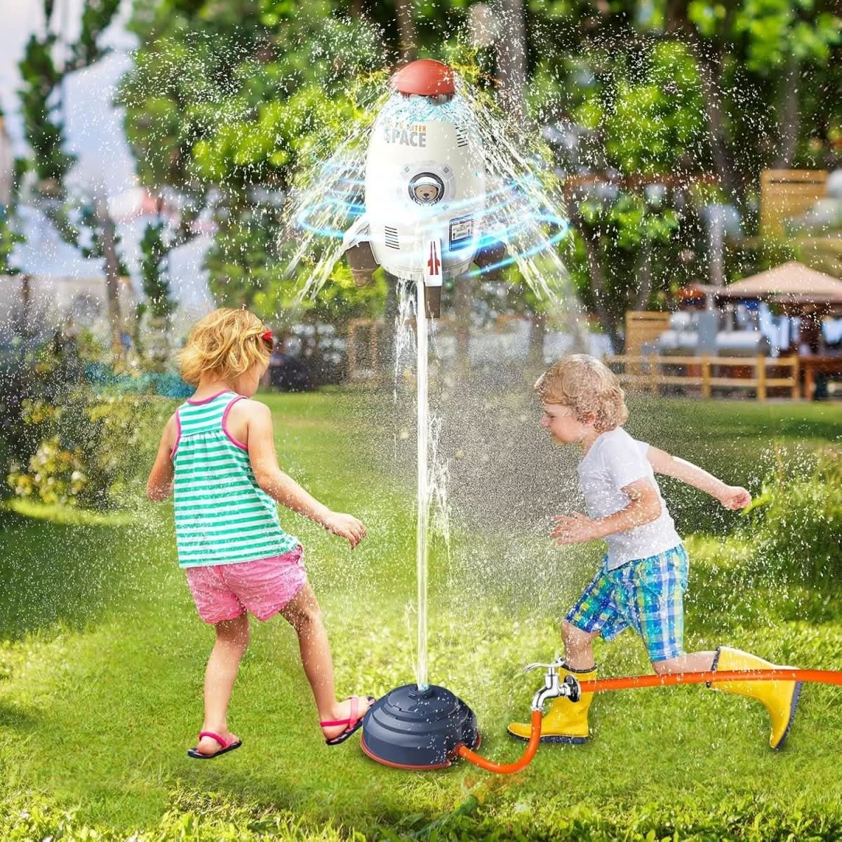 AquaTwirl - Splashing Water Toy for Endless Garden Fun
