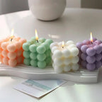 Scented Candle Cube - LuxeAura Decorative Aromas