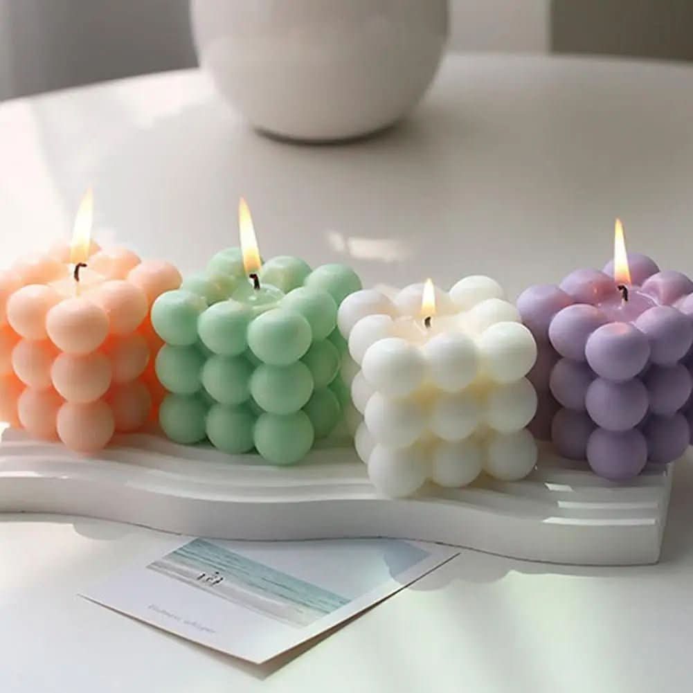 Scented Candle Cube - LuxeAura Decorative Aromas