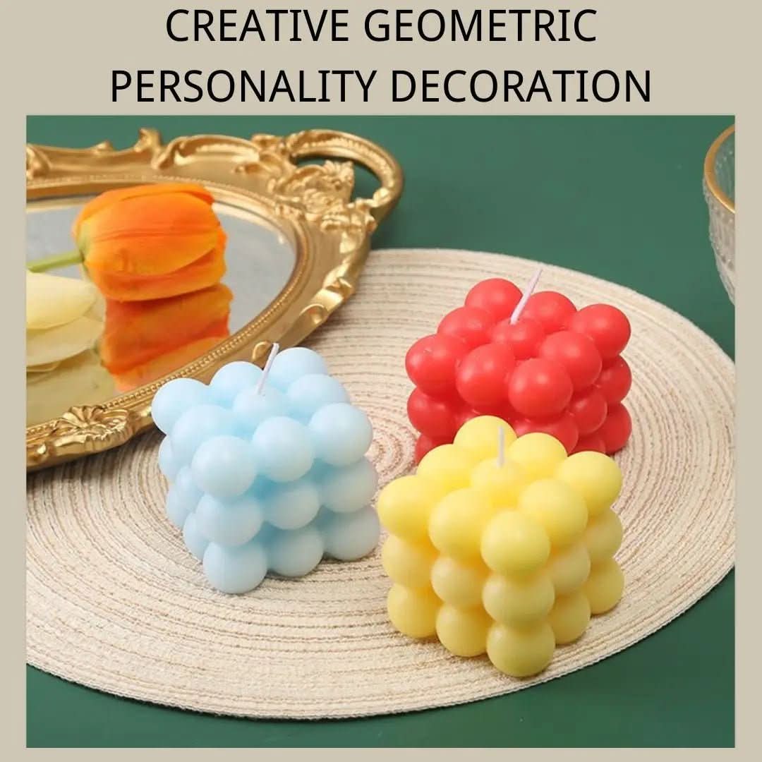 Scented Candle Cube - LuxeAura Decorative Aromas