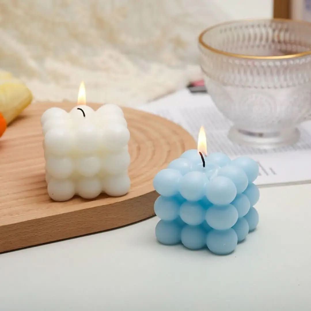 Scented Candle Cube - LuxeAura Decorative Aromas
