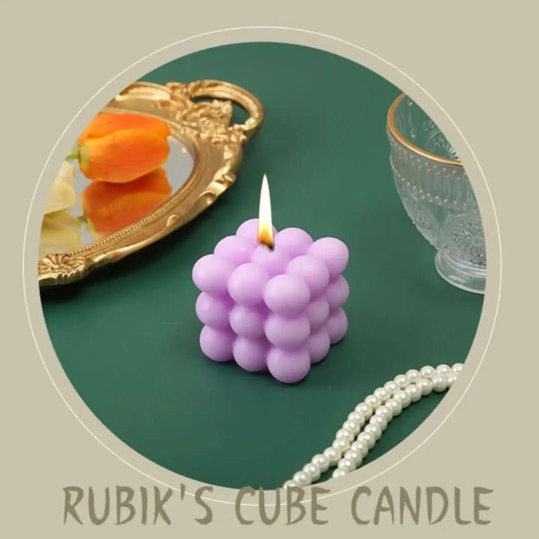 Scented Candle Cube - LuxeAura Decorative Aromas