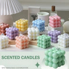 Scented Candle Cube - LuxeAura Decorative Aromas