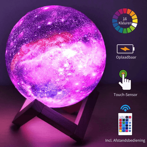 3D Wireless Moon Lamp - LumaGlow