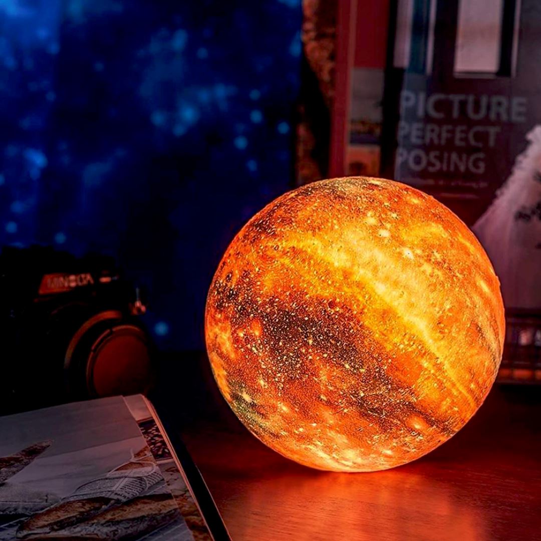 3D Wireless Moon Lamp - LumaGlow