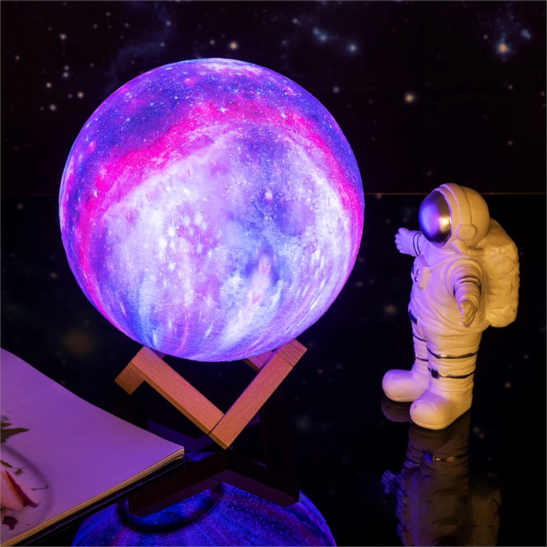 3D Wireless Moon Lamp - LumaGlow