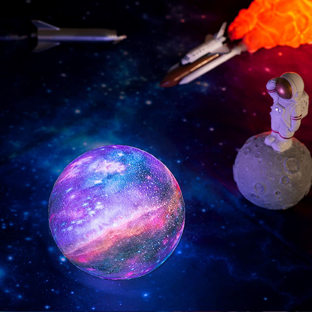 3D Wireless Moon Lamp - LumaGlow
