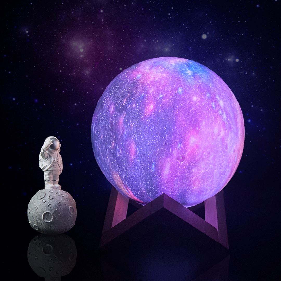 3D Wireless Moon Lamp - LumaGlow