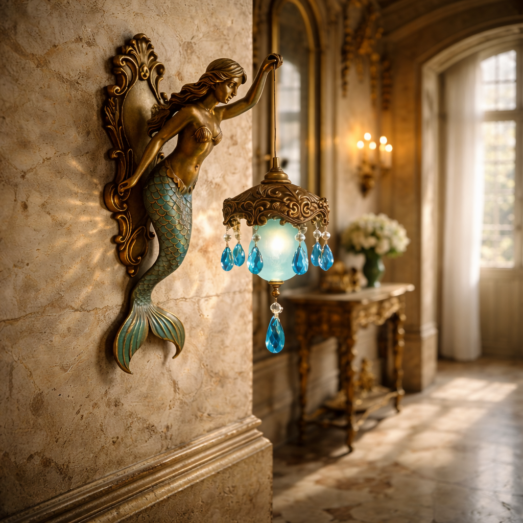 Mermaid Glow Wall Lamp - Luminara Luxe